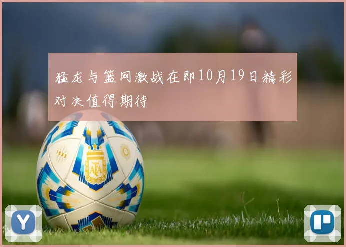 猛龙与篮网激战在即10月19日精彩对决值得期待