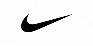耐克Nike体育品牌标志 - 著名的 swoosh 勾形图案