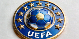 欧洲足球协会联盟UEFA标志 - 星环与足球图案